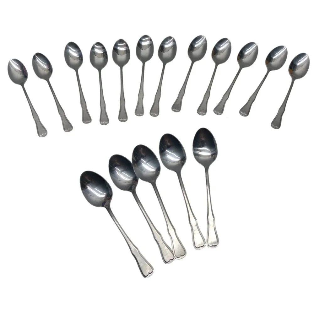 EKCO Eterna Stainless Sommerville 17 Spoons Flatware from Korea / 2‎ Sizes